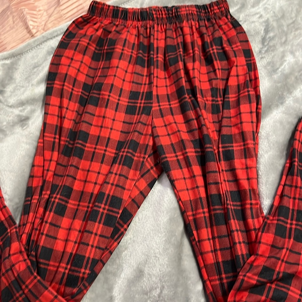 Plaid pajama pants